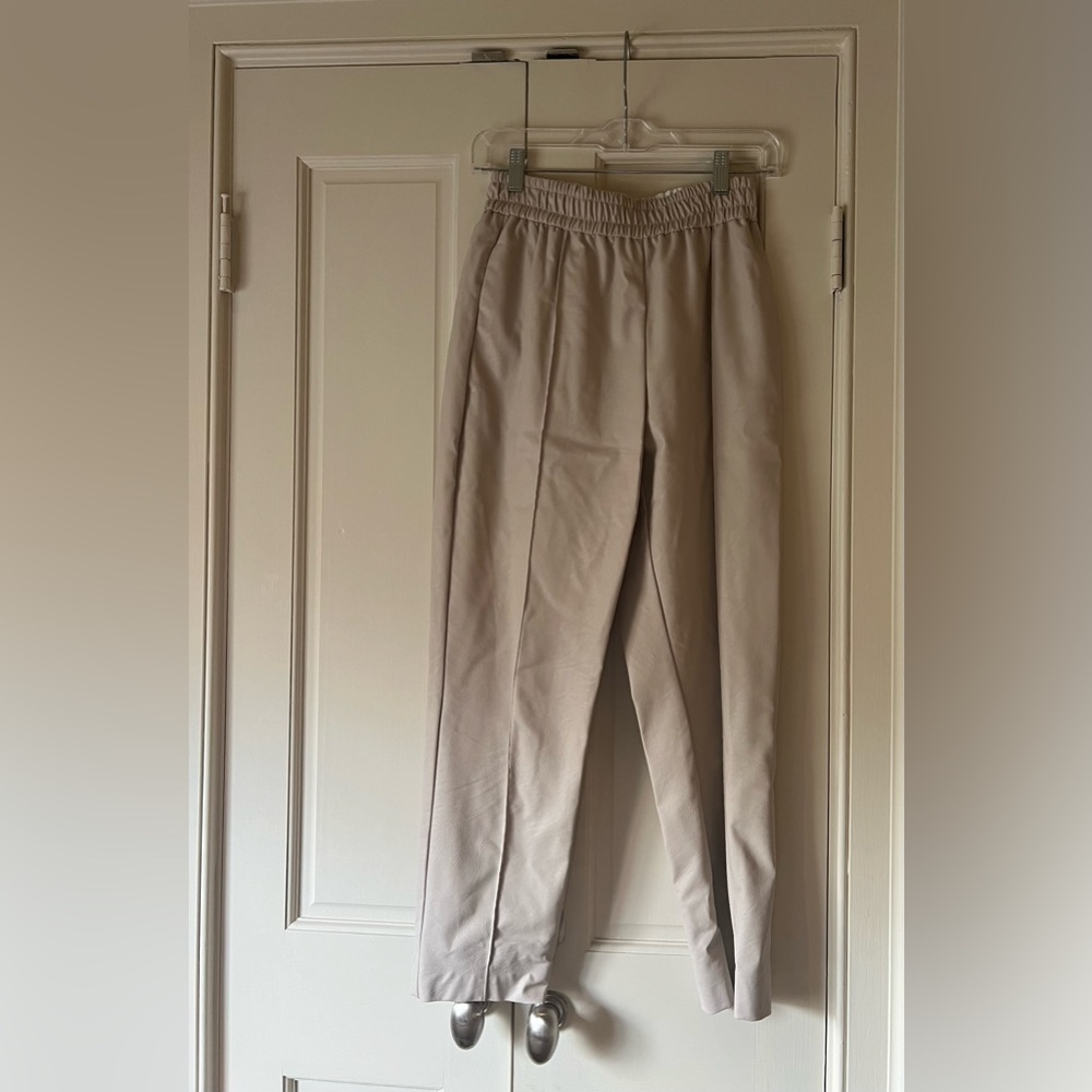 NUDE pleather pants